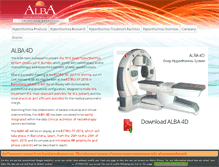 Tablet Screenshot of albahyperthermia.com